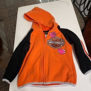 Toddler Harley Davidson zip up hoodie